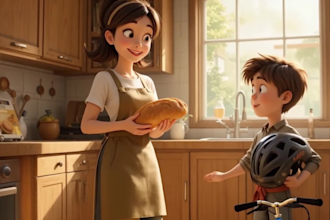 do ai animation video creation for kids in pixar style ai video art midjourney