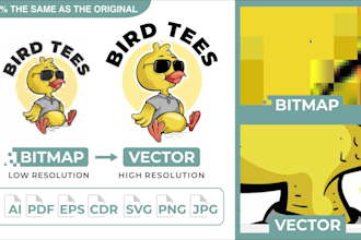 make ai generated images into high resolution, editable vector files