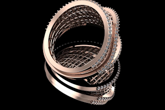 do 3d cad modeling and rendering of jewelry designs