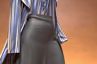 render realistic 3d clothing design, 3d garment render, cgi fashion animation