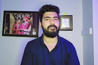 be a male spokesperson and ugc creator in hindi,english