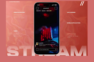 develop streaming app, live streaming app, streaming website, video streaming