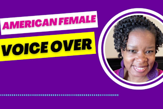 record an american female voiceover
