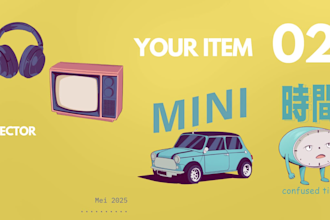 design cute and quirky illustration from your products