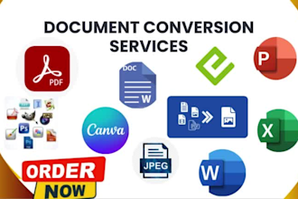 convert pdf, word, excel, google doc, sheets, jpeg, canva, epub