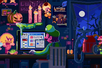 develop pixel art animation, pixel art background, 2d pixel art