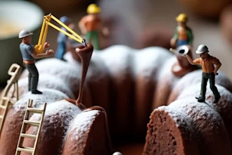 do realistic food photography,ai miniature,3d food animation,ai food photography