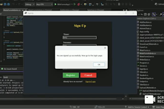 make desktop applications using window forms, wpf dot net framework using csharp