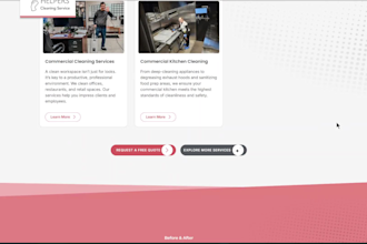 build a high converting website for cleaning, construction and home service