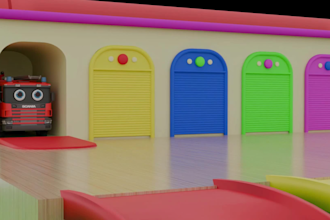 create colorful 3d kids videos for youtube