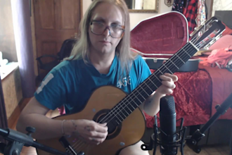 play classical guitar, spanish flamenco film game covers for weddings and events