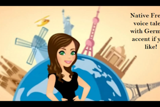 do the best female french voice over for you