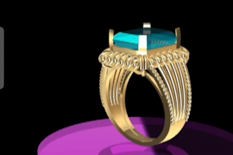 create high quality 3d cad and 360 jewelry render