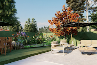 create architectural exterior 3d renderings for home design