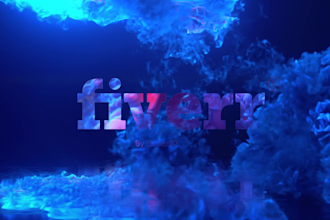 do amazing logo intro video smoke