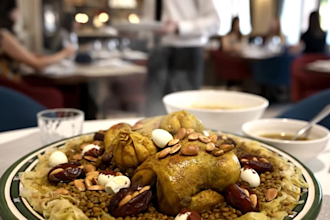 create a stunning ultra realisitc ai video of food and more