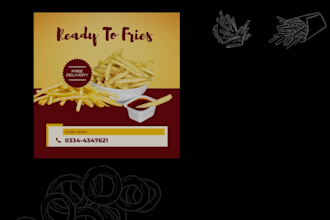 create food flyers, restaurant menu, and food posters