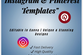 create stunning instagram and pinterest templates for your brand