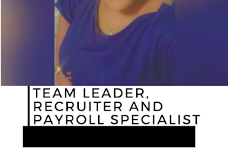 be your call centre team leader, recruiter and trainer