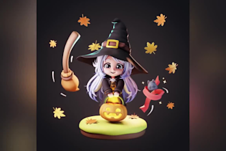 create custom 3d chibi characters for your project