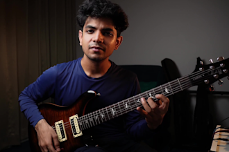 give you electric guitar classes in online mode