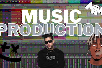 produce a world class edm, trap or reggaeton beat for you