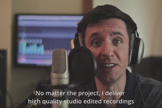 record and edit your professional british male english voice over