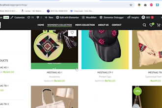 develop a responsive online store with payment gateway integration
