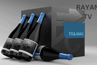 do 3d wine animation , 3d wine video ads , 3d bottle and beverage animation