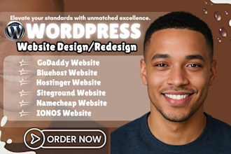 build wordpress website on godaddy bluehost hostinger siteground namecheap ionos