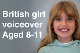provide a young english british girls voiceover for adverts and online learning