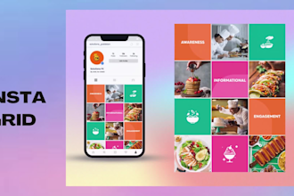 design creative social media posts and animations