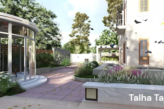 design as landscape architect garden outdoor backyard, pool