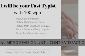 do extra fast typing job and rewrite documents, your pro typist