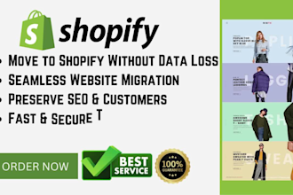 seamlessly migrate your website to shopify without data loss