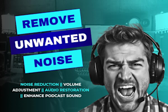 remove breathes, plosives, mistakes, repetition, background noise