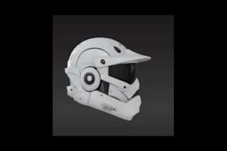 sculpt 3d helmet, mask, cosplay armor, and low poly models for printing or games