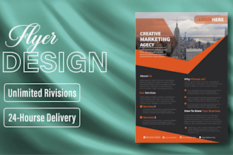 design customize flyer design and template