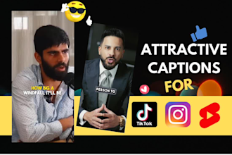 add captions for tiktok, reels and youtube shorts