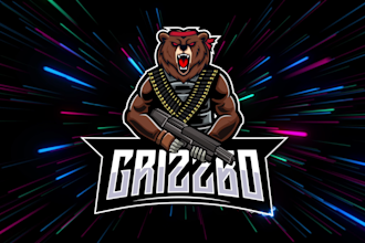 custom animated logo esport for twitch, intro youtube