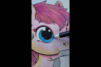 make a coloring video for your social media pages 9x16 size shorts reels tiktok