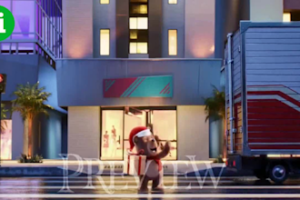 make teddy santa christmas greeting