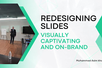 redesign or make new powerpoint slides, business slides, lecture slides