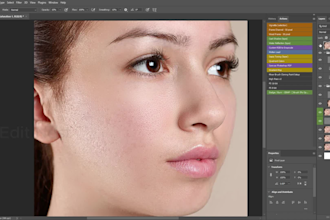 do high end skin retouching and portrait editing