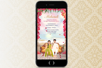 make punjabi wedding invitation video