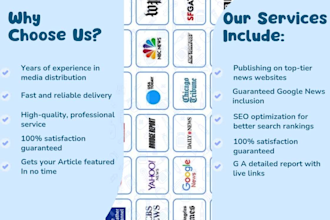 press release your article and distribute it on yahoo finance and top news sites