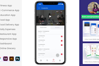 design UI UX for IOS or android mobile app in adobe xd and figma