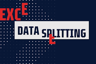 clean, format, merge, split excel data