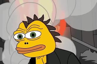 do 2d memecoin animation, 2d crypto animation 2d funny memes, memecoin art, gif