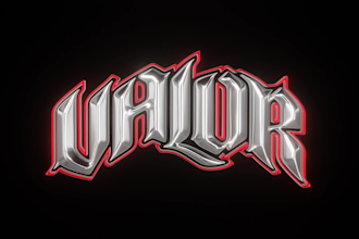 design chrome streetwear 3d logo animation for brands
